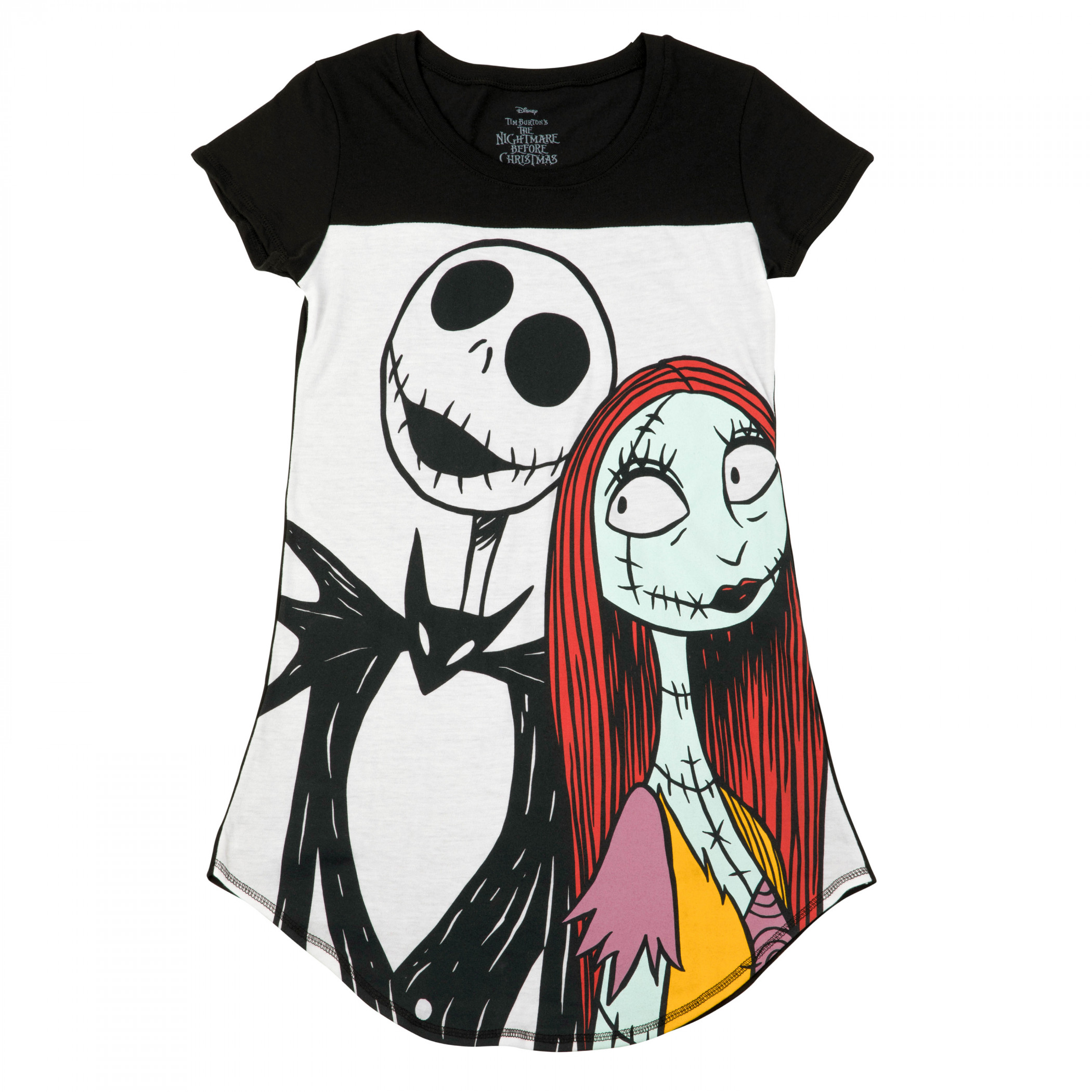 Nightmare Before Christmas Jack and Sally Junior's Dorm Shirt